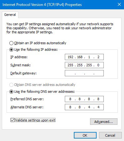 Cách cài đặt địa chỉ IP tĩnh trong Windows 7, 8, 10