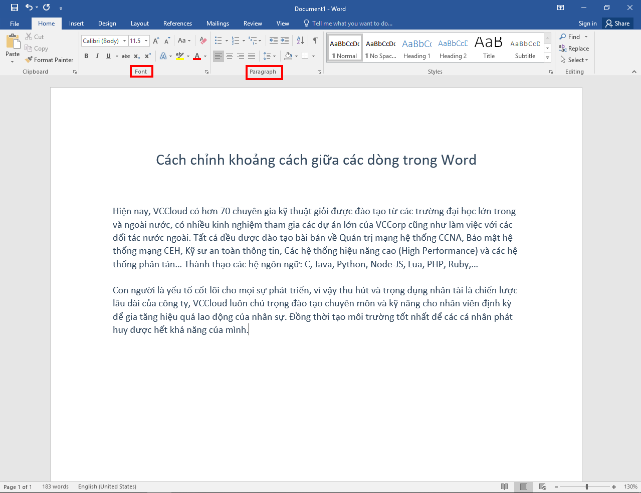Cách chỉnh khoảng cách dòng trong Word - Ảnh 1. Cách chỉnh khoảng cách dòng trong Word - Ảnh 1.