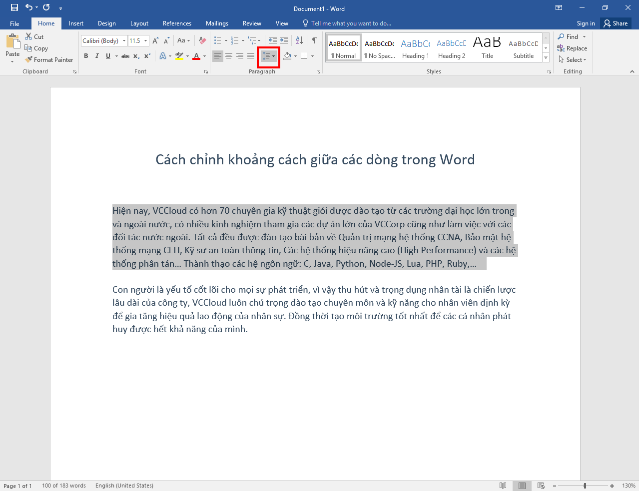 Cách chỉnh khoảng cách dòng trong Word - Ảnh 3. Cách chỉnh khoảng cách dòng trong Word - Ảnh 3.