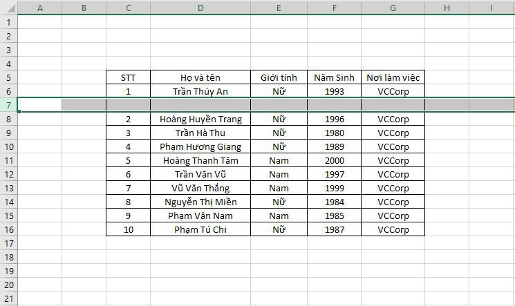 Cách chèn thêm nhiều dòng (hàng), nhiều cột trong mọi phiên bản excel - Ảnh 3. Cách chèn thêm nhiều dòng (hàng), nhiều cột trong mọi phiên bản excel - Ảnh 3.