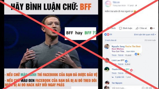 Kiểm tra độ bảo mật Facebook bằng bình luận "BFF" ???