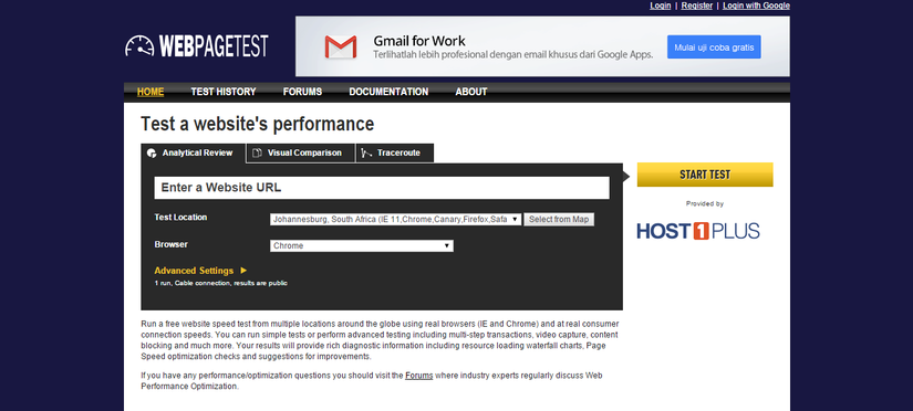 WebpageTest kiểm tra tốc độ Website trên desktop và mobile - Ảnh 2.
