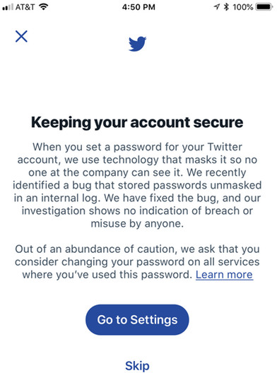 Twitter phát hiện lỗi nghiêm trọng trong hệ thống, làm lộ mật khẩu của 330 triệu người dùng - Ảnh 2.