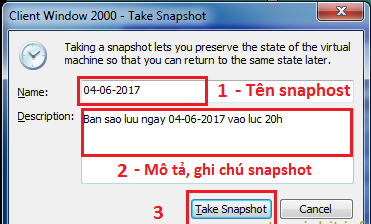 Hướng dẫn sử dụng snapshot cơ bản trong VMware - Ảnh 3.