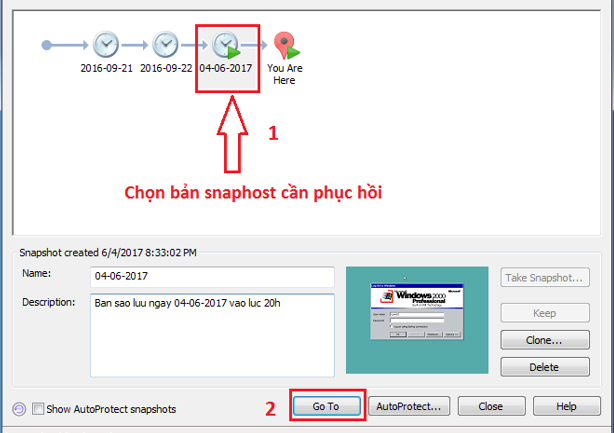 Hướng dẫn sử dụng snapshot cơ bản trong VMware - Ảnh 6.