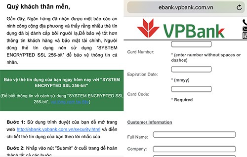E-mail lừa đảo mạo danh VPBank đã được chuẩn bị kỹ lưỡng  - Ảnh 1.