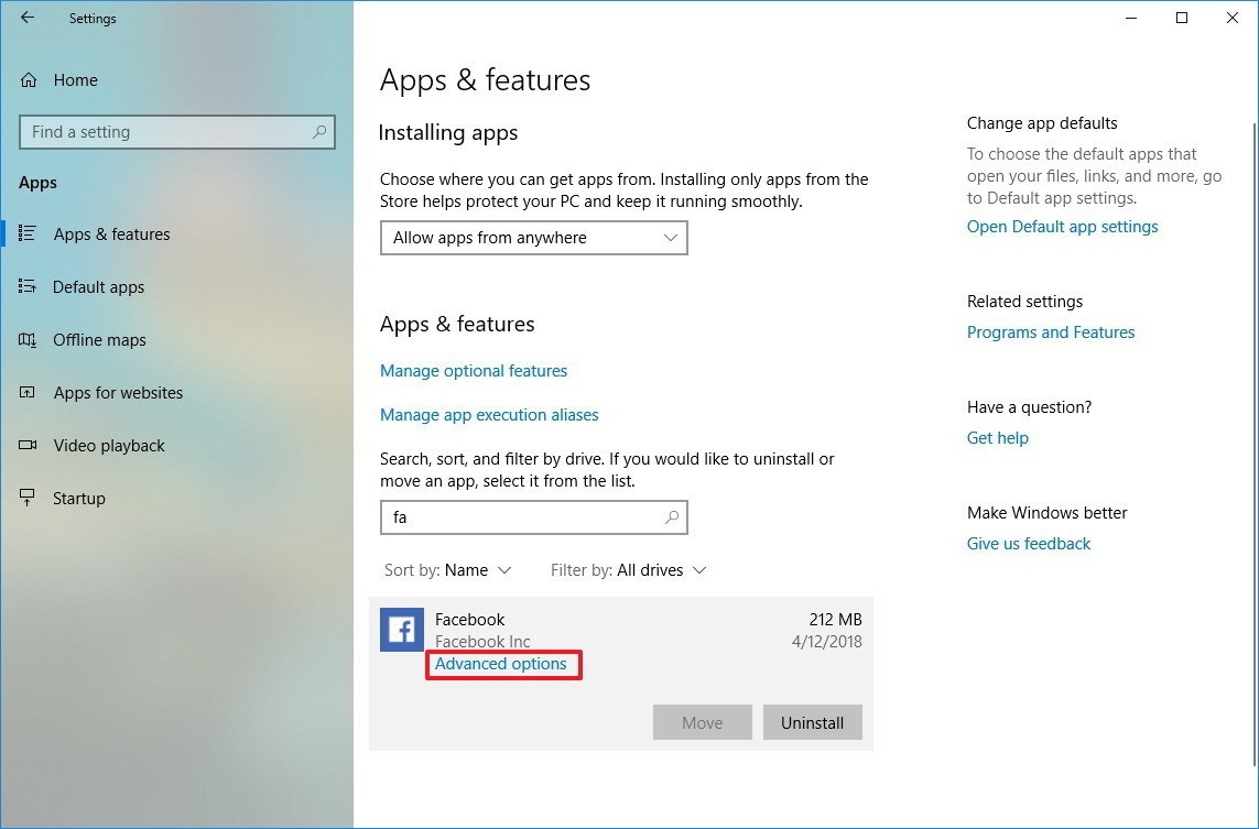 Hướng dẫn cách quản lý ứng dụng trên Windows 10 - Ảnh 1.