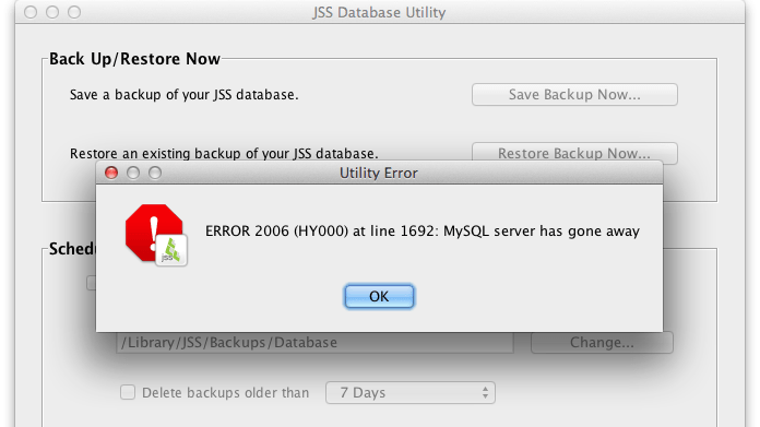 Xử lý lỗi cài đặt MySQL "MySQL server has gone away"