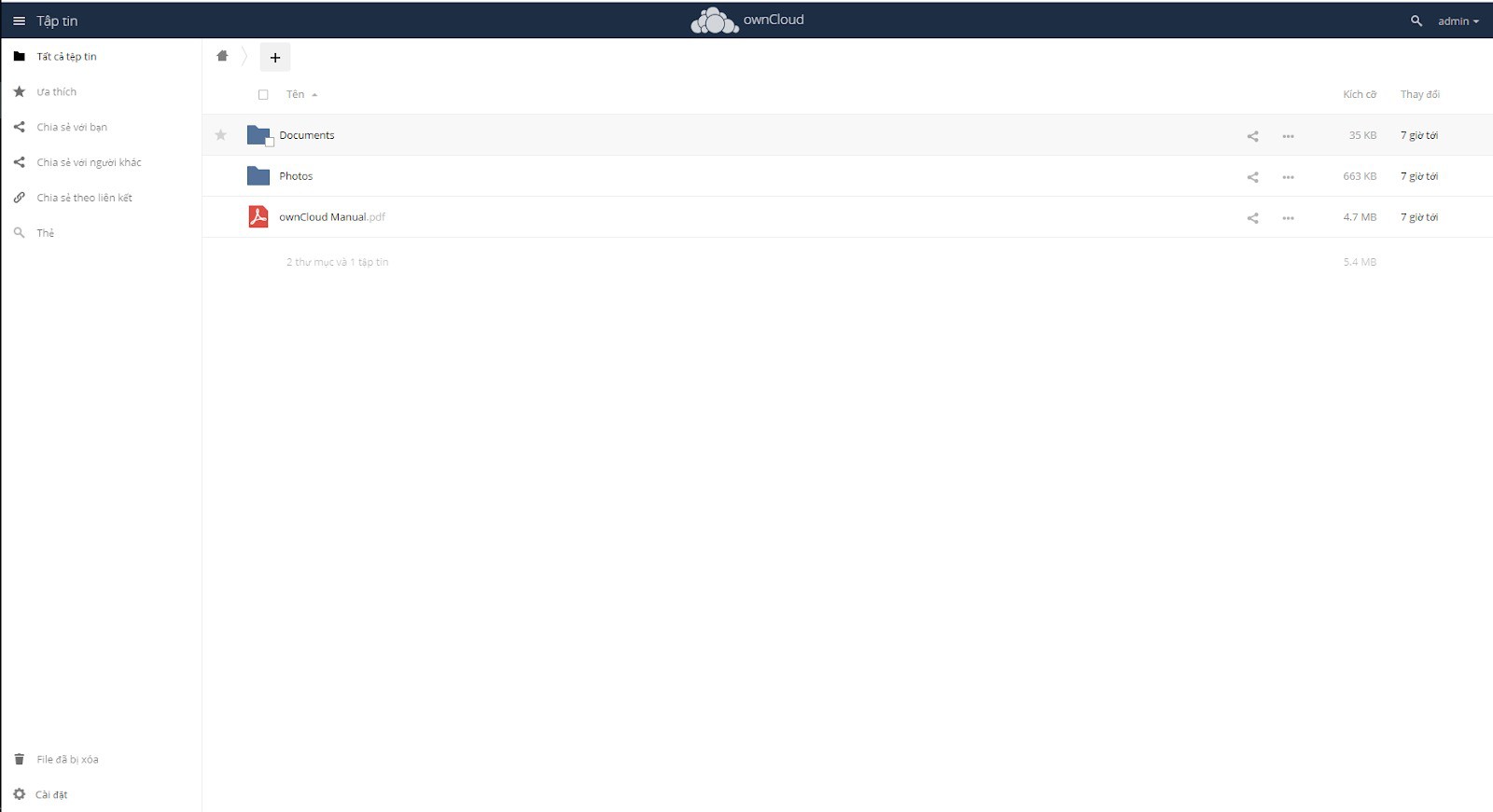 Hướng dẫn sử dụng OwnCloud - Ảnh 4. Hướng dẫn sử dụng OwnCloud - Ảnh 4.