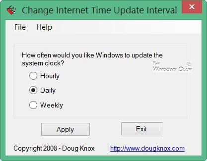 Hướng dẫn cách thay đổi Internet Time Update trong Windows 10/8/7 - Ảnh 2.