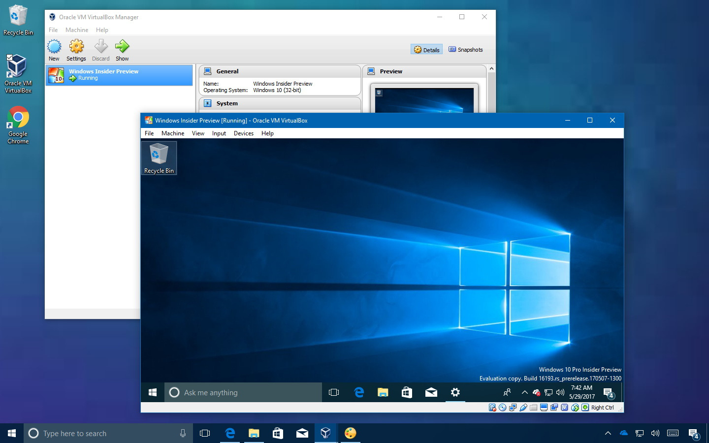 create linux virtual machine on windows 10