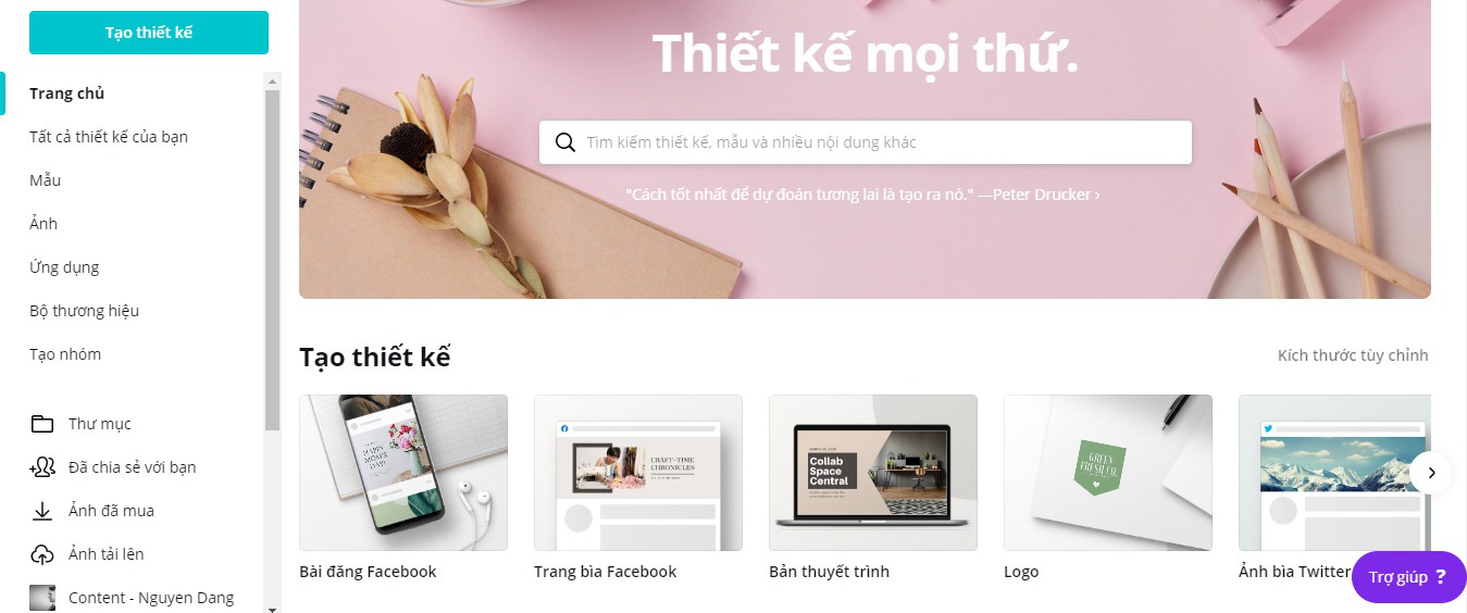 Phần mềm cắt ảnh Canva online