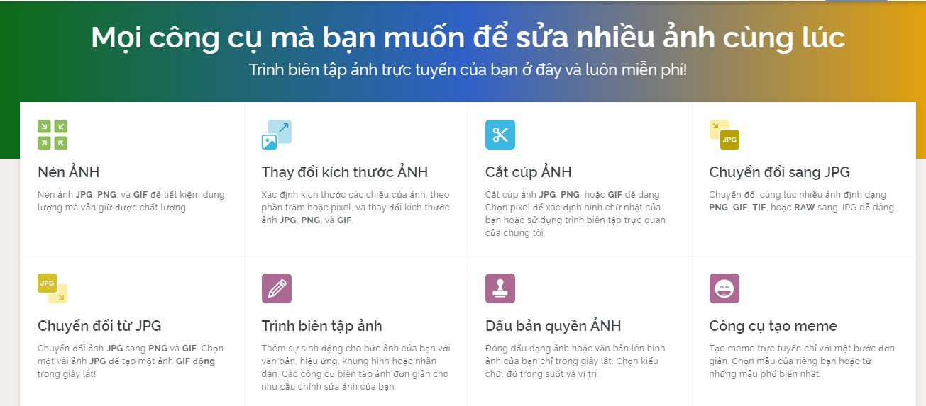 phần mềm cắt ảnh Bietmaytinh.com