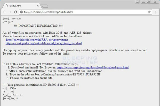 Locky là loại mã độc tống tiền cực kỳ nguy hiểm, đe dọa xóa dữ liệu vĩnh viễn - Ảnh 2. Locky là loại mã độc tống tiền cực kỳ nguy hiểm, đe dọa xóa dữ liệu vĩnh viễn - Ảnh 2.