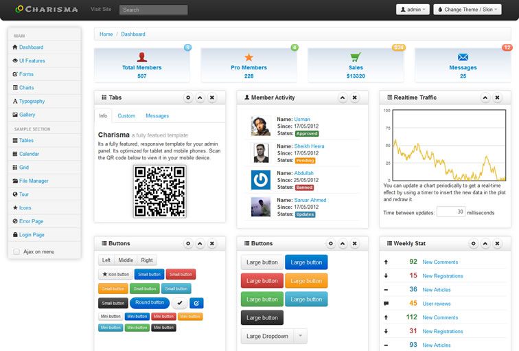 20 Templates Bootstrap cho Admin Dashboard miễn phí - Ảnh 17.