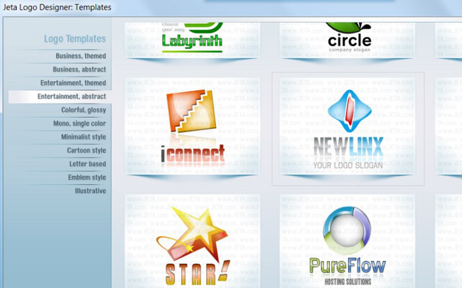 phần mềm thiết kế jetA Logo Creator