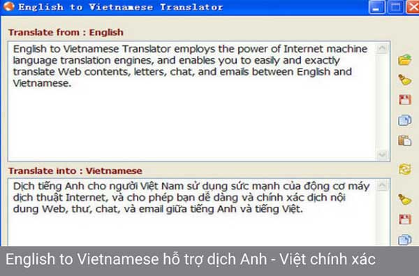 phần mềm dịch tiếng anh English to Vietnamese