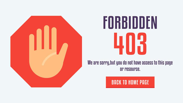 Cách sửa lỗi Error 403 forbidden