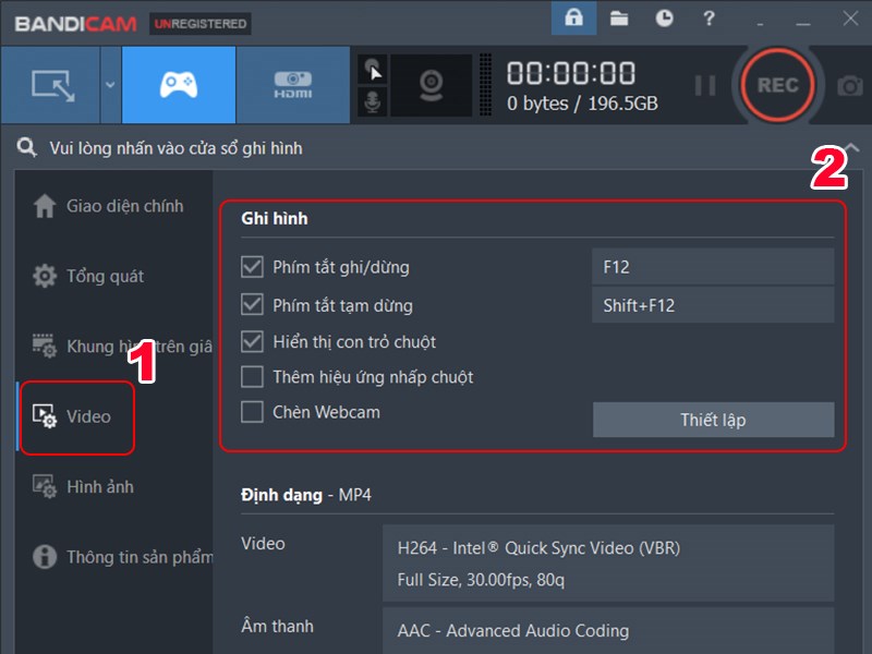 Hướng dẫn sử dụng Bandicam quay video game, quay màn hình máy tính - Ảnh 4.