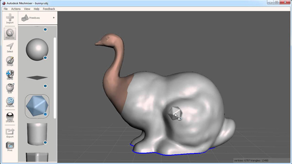 Meshmixer là tên gọi của phần mềm vẽ 3D chuyên nghiệp và chỉnh sửa dữ liệu 3D