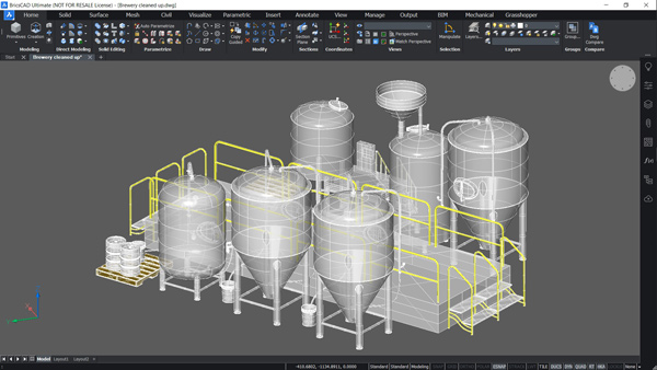 Bricscad là ứng dụng vẽ 3D có thể thay thế AutoCAD với một giao diện dễ dùng