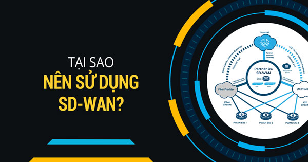 SD WAN được triển khai trên diện rộng Wide Area Networks để đạt được độ linh hoạt cao 