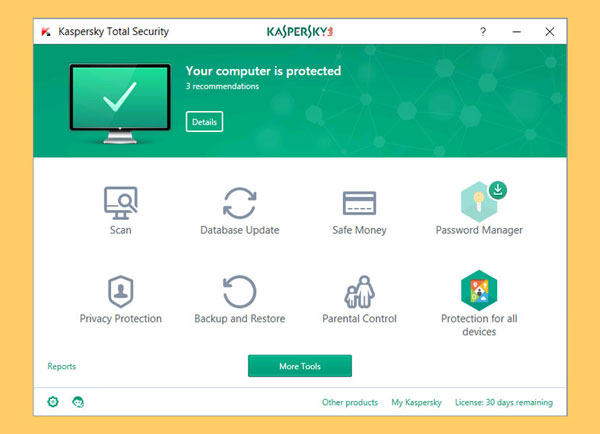 Khắc phục lỗi chứng chỉ bảo mật phổ biến là sửa lỗi do phần mềm Kaspersky Antivirus