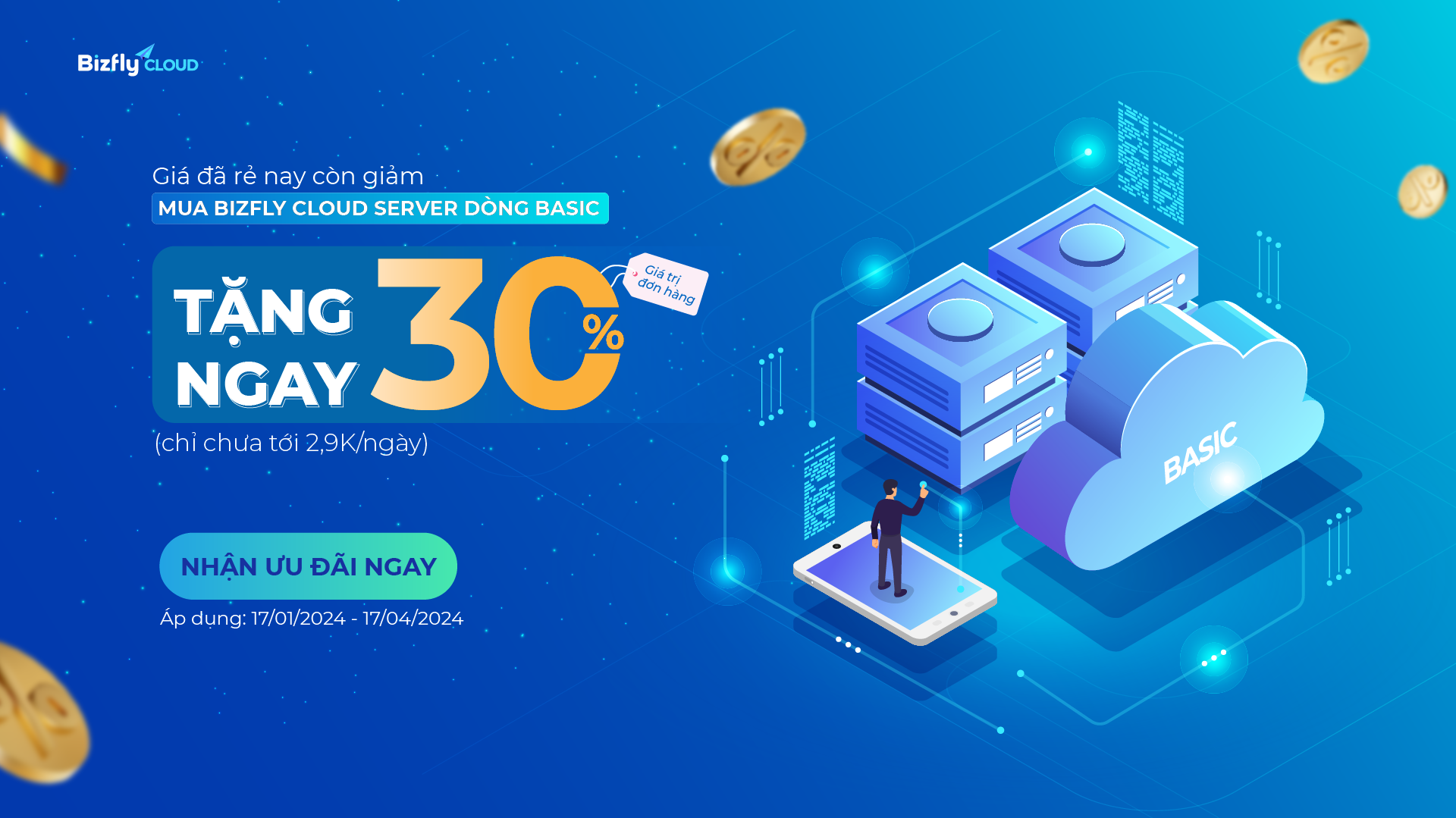 Tết Giáp Thìn - Nhận nghìn ưu đãi: Chiết khấu 30% phí dịch vụ