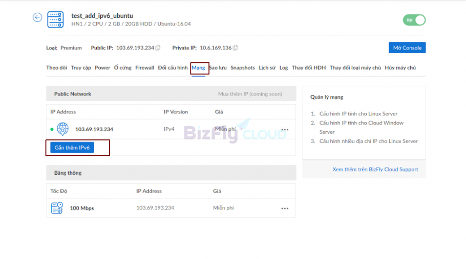Hướng Dẫn Cấu Hình IPv6 Cho Server