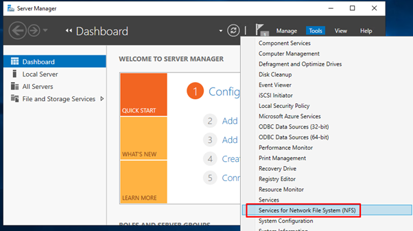 Hướng dẫn cài đặt NFS Server để chia sẻ thư mục trên Windows Server