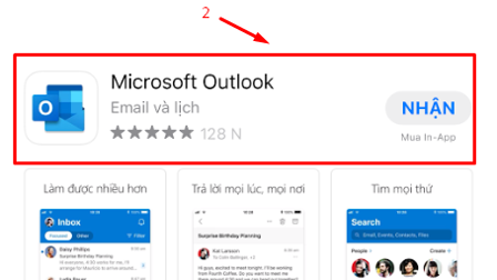 Hướng dẫn cấu hình tài khoản mail Bizfly Cloud vào Outlook trên iPhone