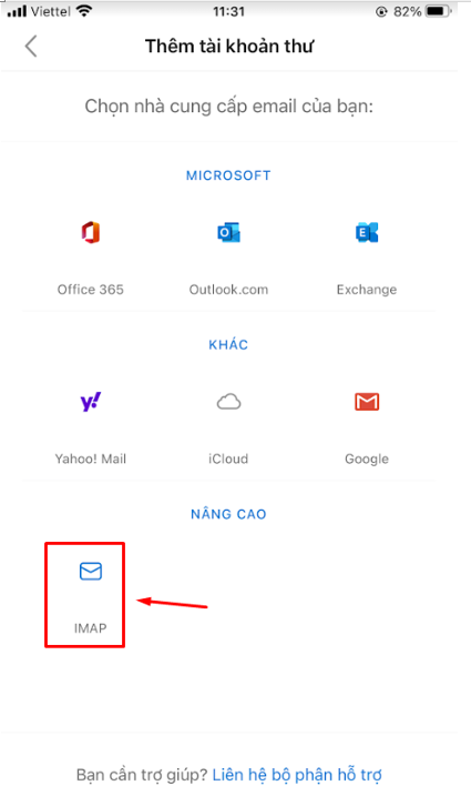 Hướng dẫn cấu hình tài khoản mail Bizfly Cloud vào Outlook trên iPhone - Ảnh 4.