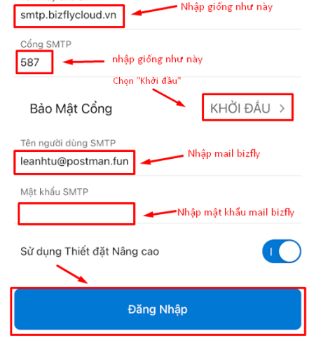 Hướng dẫn cấu hình tài khoản mail Bizfly Cloud vào Outlook trên iPhone - Ảnh 6.