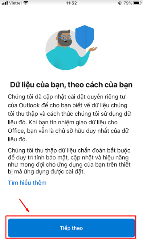 Hướng dẫn cấu hình tài khoản mail Bizfly Cloud vào Outlook trên iPhone - Ảnh 7.