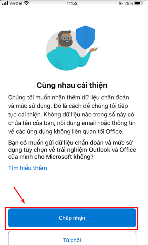 Hướng dẫn cấu hình tài khoản mail Bizfly Cloud vào Outlook trên iPhone - Ảnh 8.