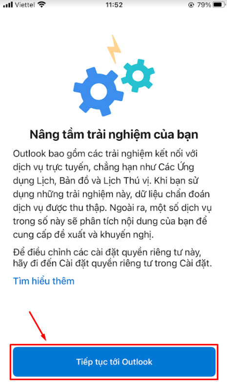 Hướng dẫn cấu hình tài khoản mail Bizfly Cloud vào Outlook trên iPhone - Ảnh 9.