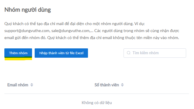 Quản lý nhóm email