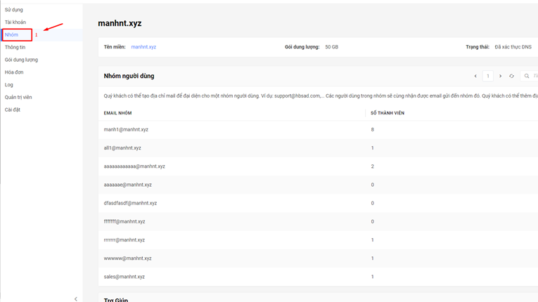 Hướng Dẫn Set Nhóm Mặc Định Khi Thêm User Trên Bizfly Cloud