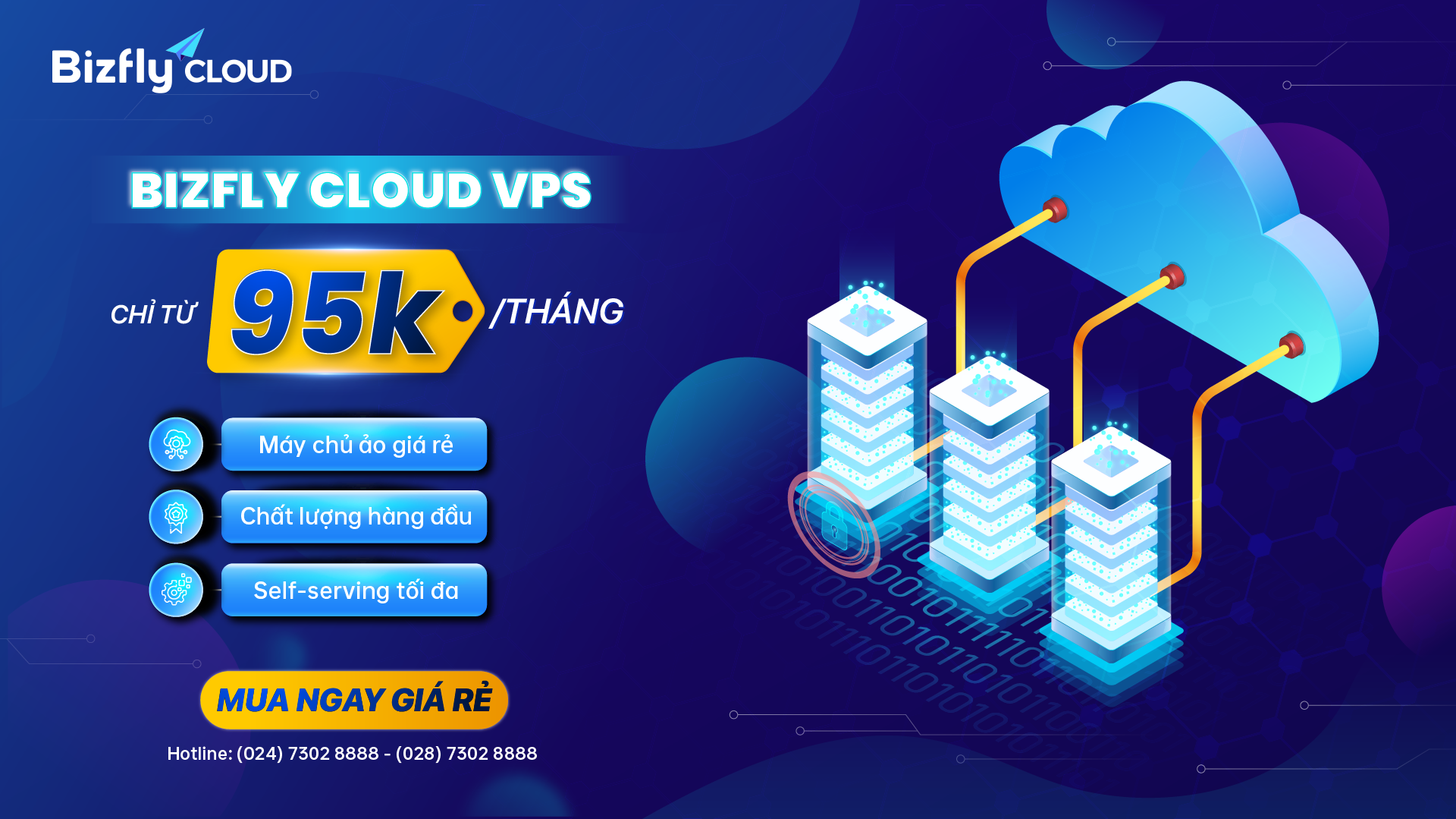 Bizfly Cloud ra mắt dòng Bizfly Cloud VPS đầy đủ hiệu năng - Chỉ từ 95.000đ/tháng!