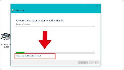 The Printer that I want isn’t listed