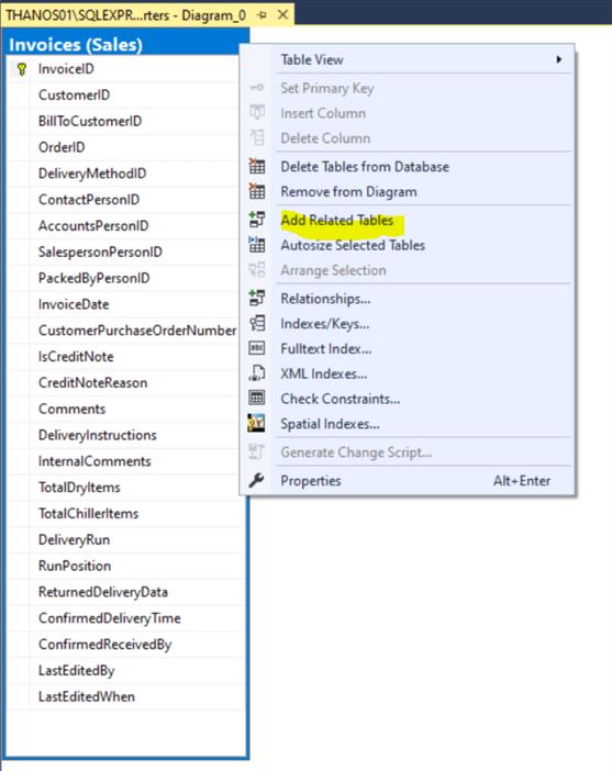 Cách tạo Diagram trong SQL Server - 3