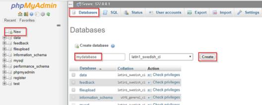 Cách tạo cơ sở dữ liệu trong phpMyAdmin - 2