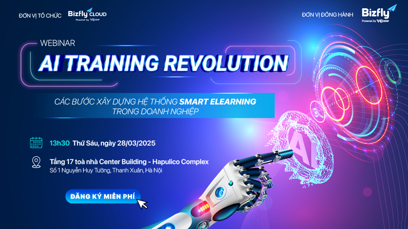 “AI training revolution - Các bước xây dựng hệ thống smart elearning trong doanh nghiệp” - Sự kiện bùng nổ tháng 3