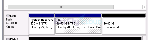 Hướng dẫn tăng dung lượng ổ cứng không cần tắt server cho Windows Server - Ảnh 7. Hướng dẫn tăng dung lượng ổ cứng không cần tắt server cho Windows Server - Ảnh 7.