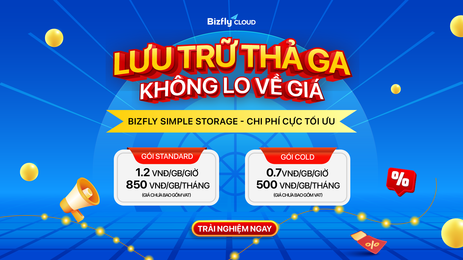 Trải nghiệm Bizfly Simple Storage với mức chi phí vô cùng hấp dẫn