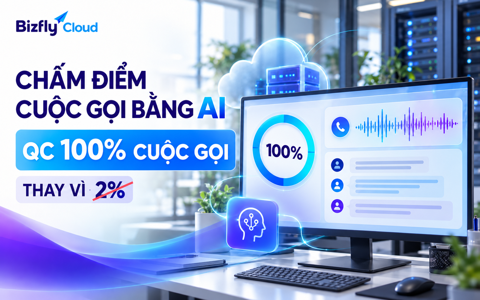 Chấm điểm cuộc gọi bằng AI: QC 100% cuộc gọi thay vì chỉ kiểm tra 2%