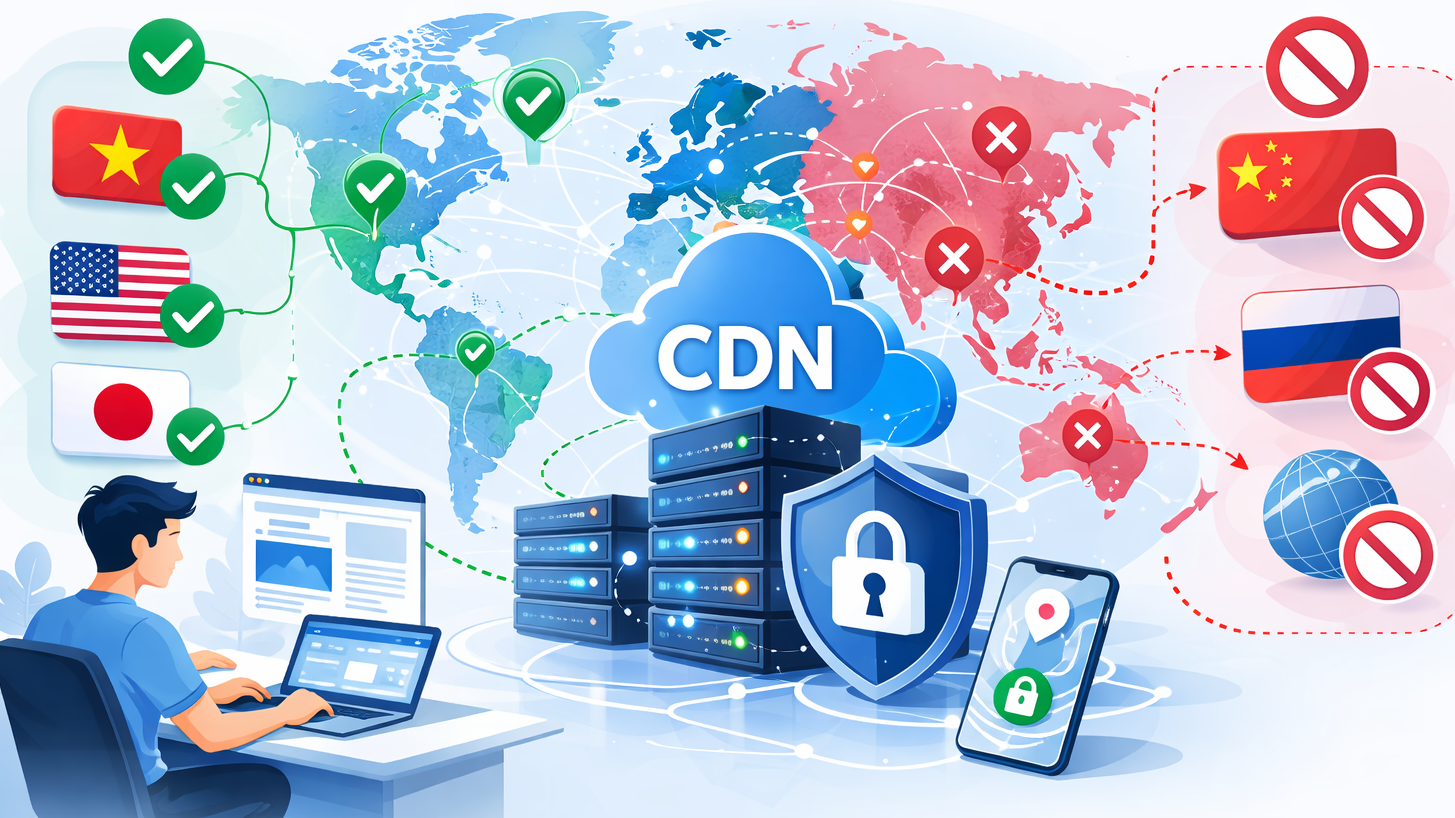 Top 7 nhà cung cấp Geo-blocking CDN tốt nhất hiện nay