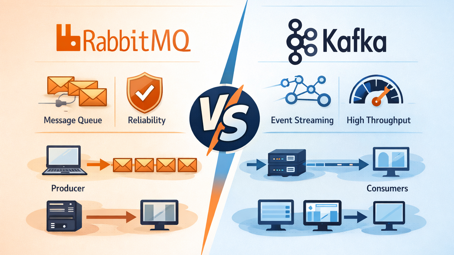 So sánh RabbitMQ vs Kafka và chọn đúng cho hệ thống