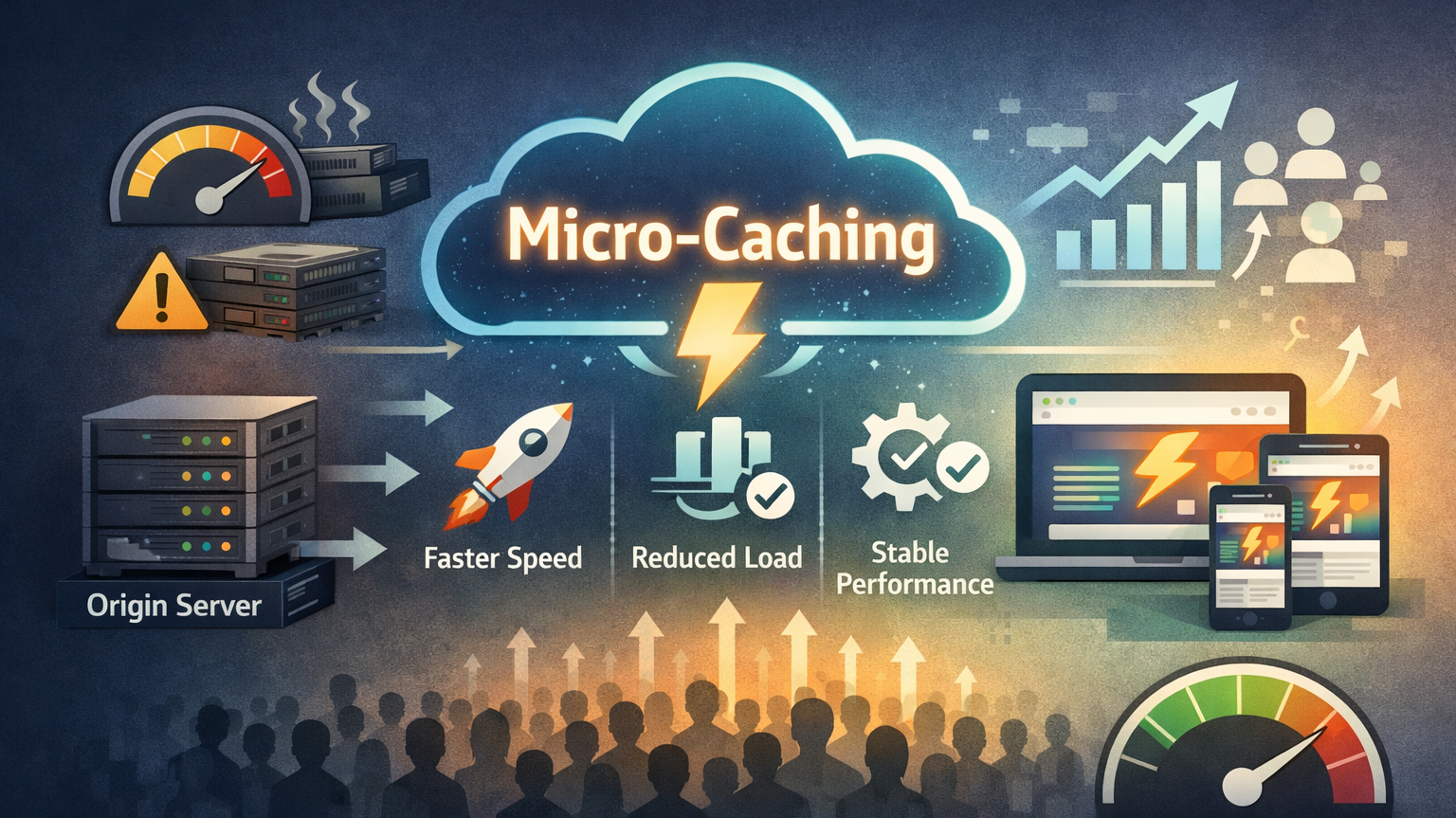 Micro-caching giúp tăng tốc website và giảm tải origin
