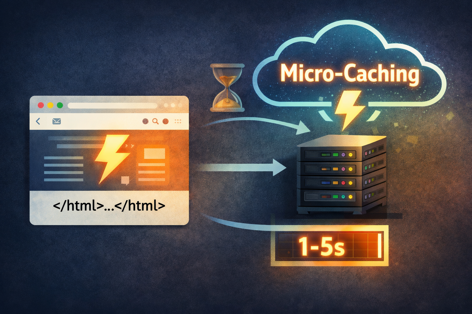 Micro-caching giúp tăng tốc website và giảm tải origin